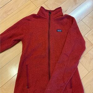 Patagonia Women’s Red Better Sweater Full Zip Jacket